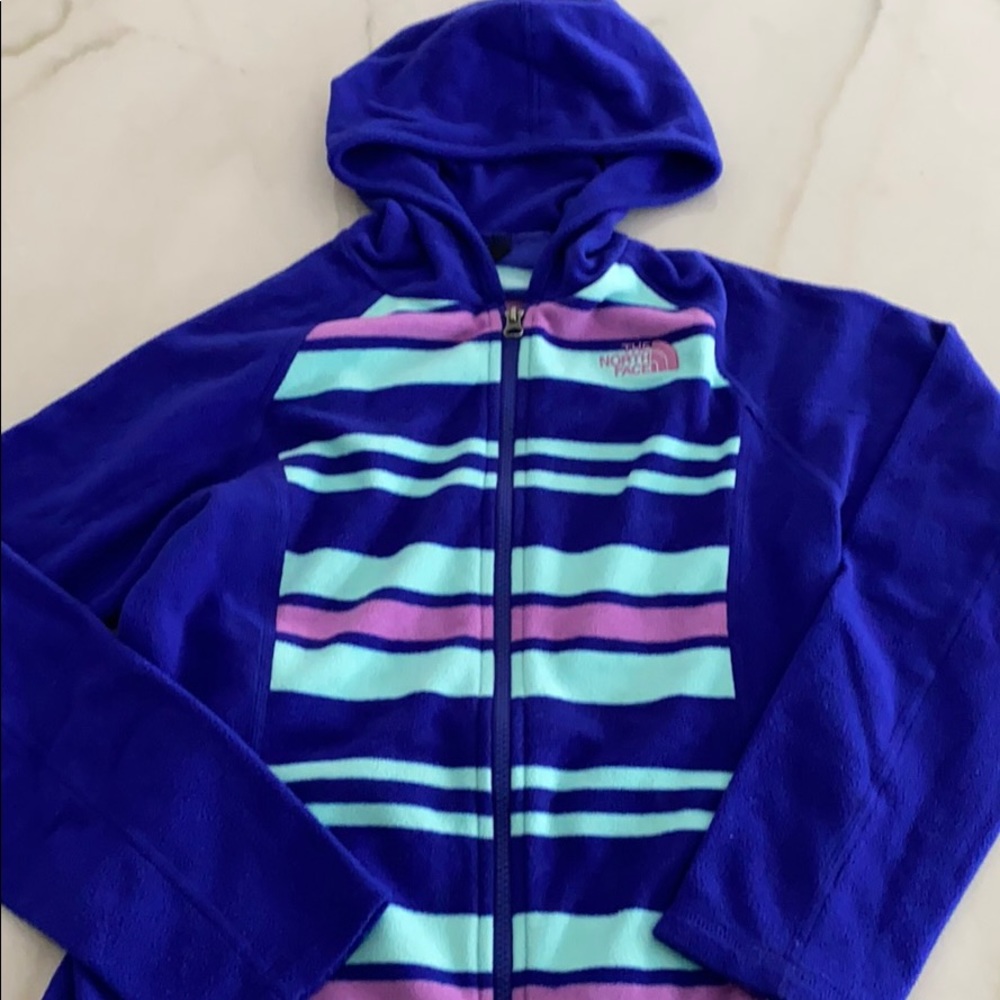 Girls size 14/16 (L) North Face zippered fleece.
